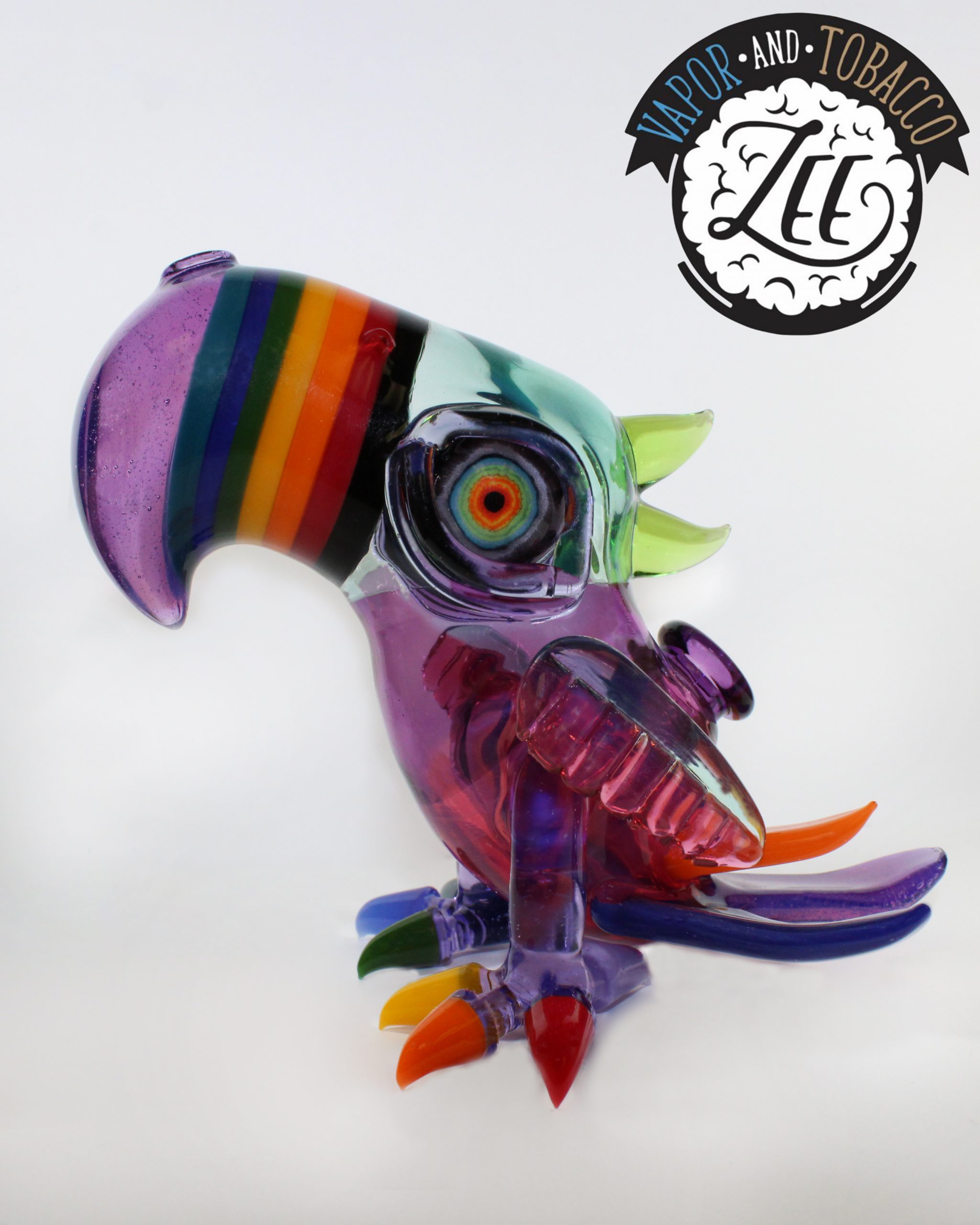 RJ GLASS: RAINBOW NOSE MACAW BIRD | Zee Vapor