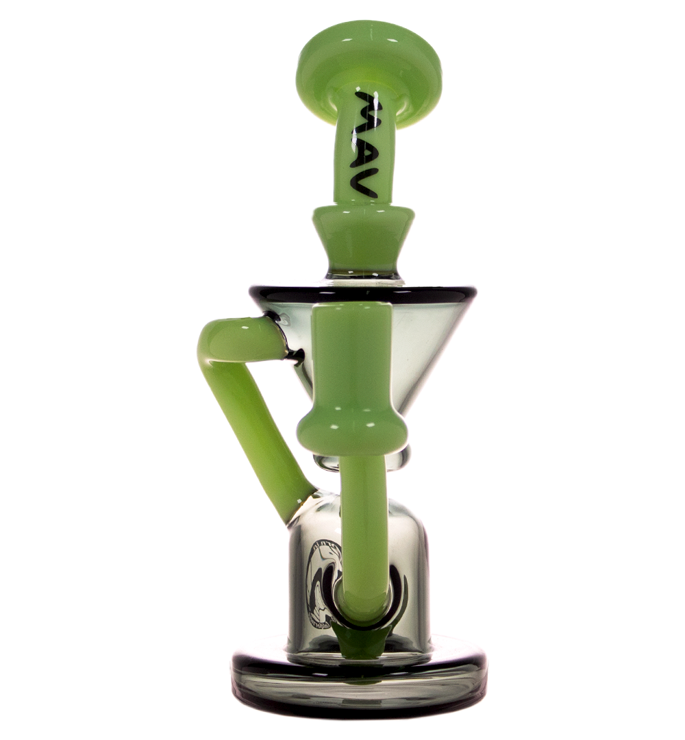 Alternative view of MAV GLASS: 7" THE HUMBOLDT MINI RECYCLER SLIME GREEN