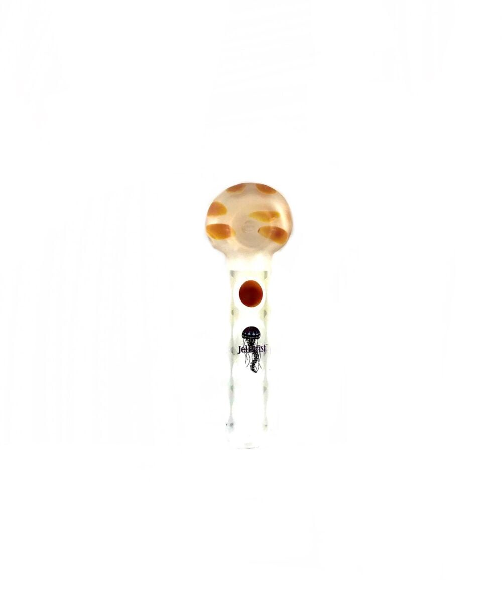 JELLYFISH GLASS: "BUBBLE DOT" FROSTED HAND PIPE