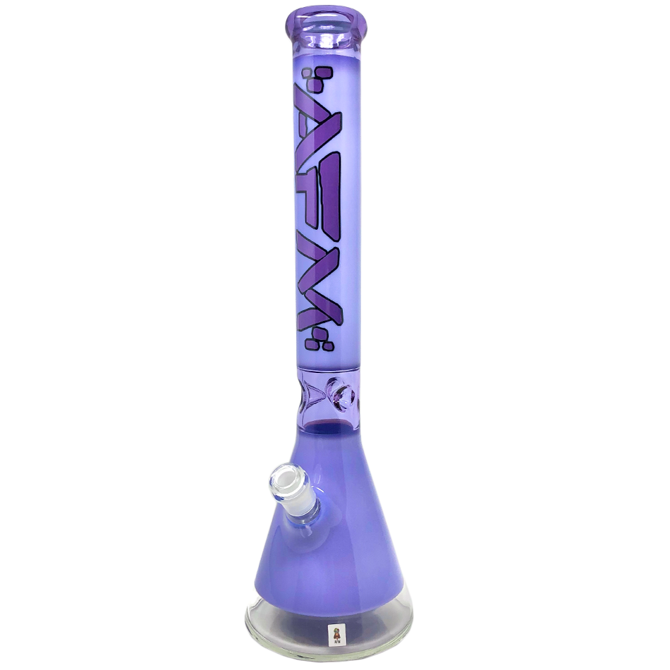 ALIEN FLOWER MONKEY: 18" 9MM T400 LOGO BEAKER