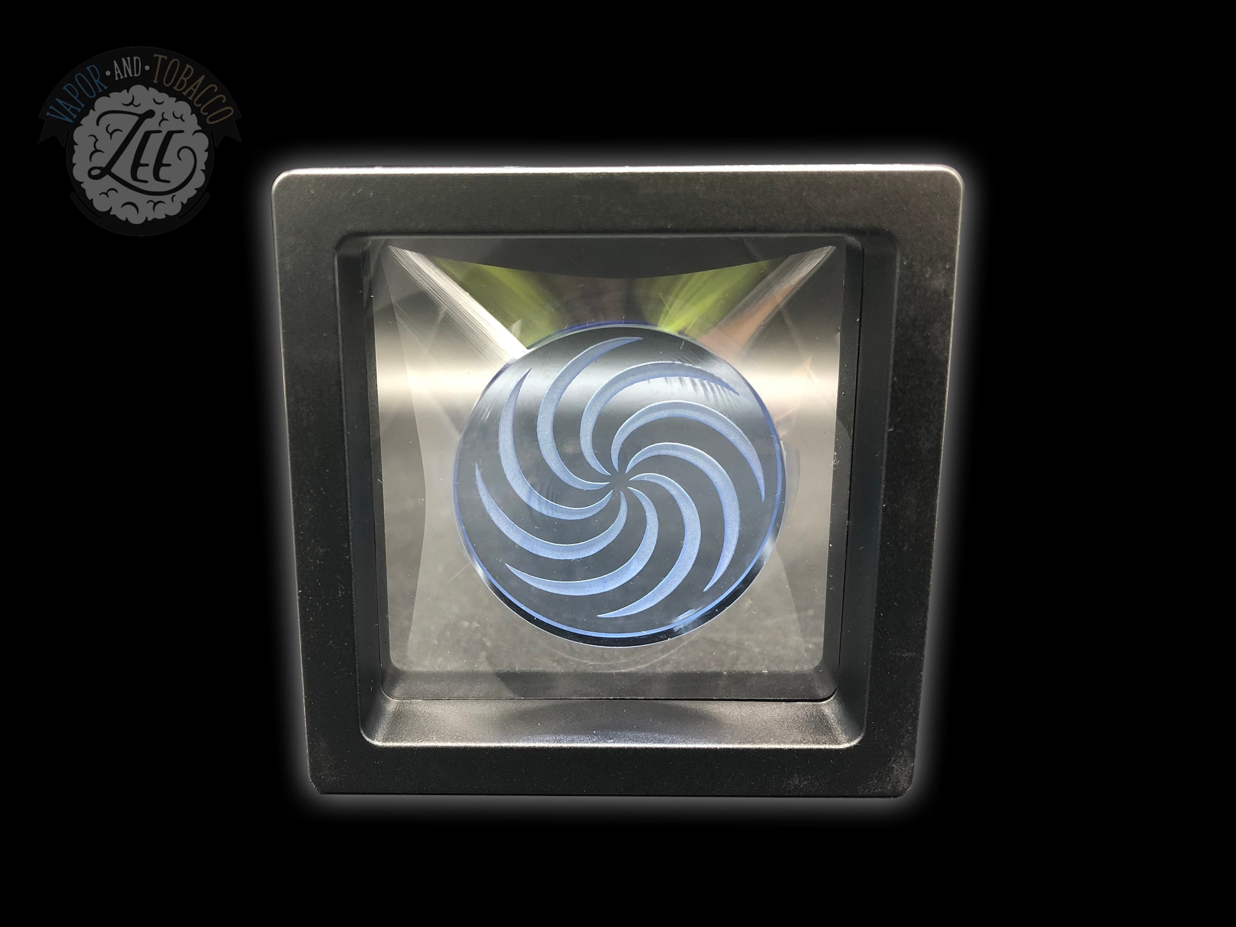 CHANNEL CAPS: 35MM SINGLE COIN CAP VORTEX BLUE