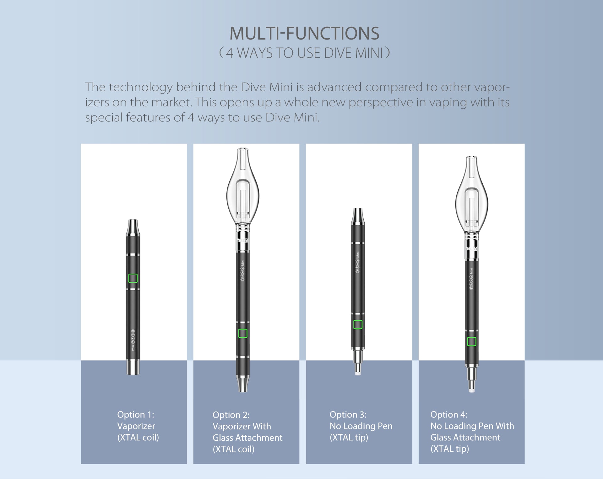 YOCAN: DIVE MINI VAPORIZER DAB PEN KIT