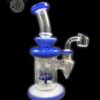 PRESCRIBED GLASS: 7" DARK BLUE SHOWER HEAD RIG