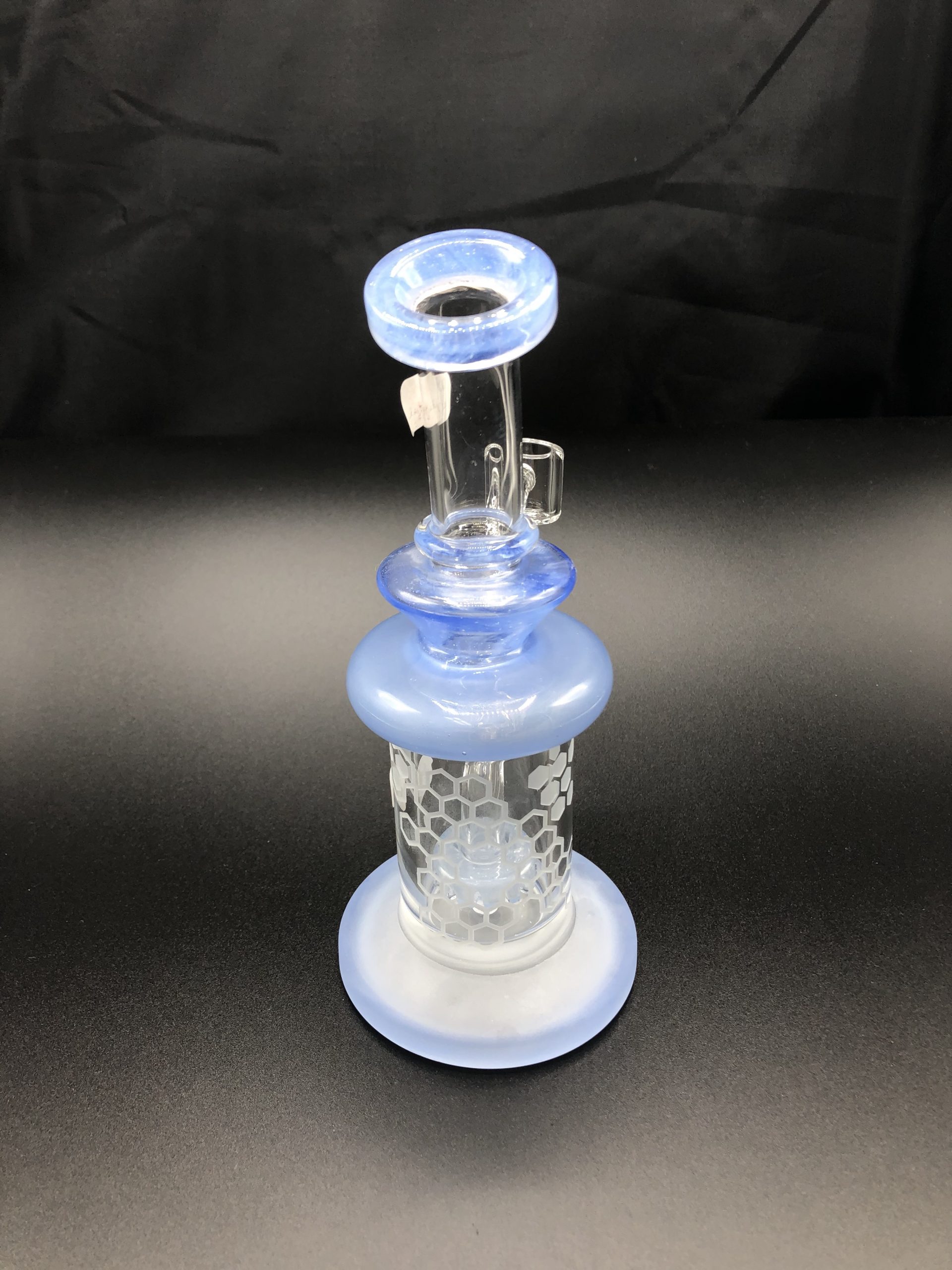 PRESCRIBED GLASS: 7" LIGHT BLUE SHOWER HEAD RIG - Image 3