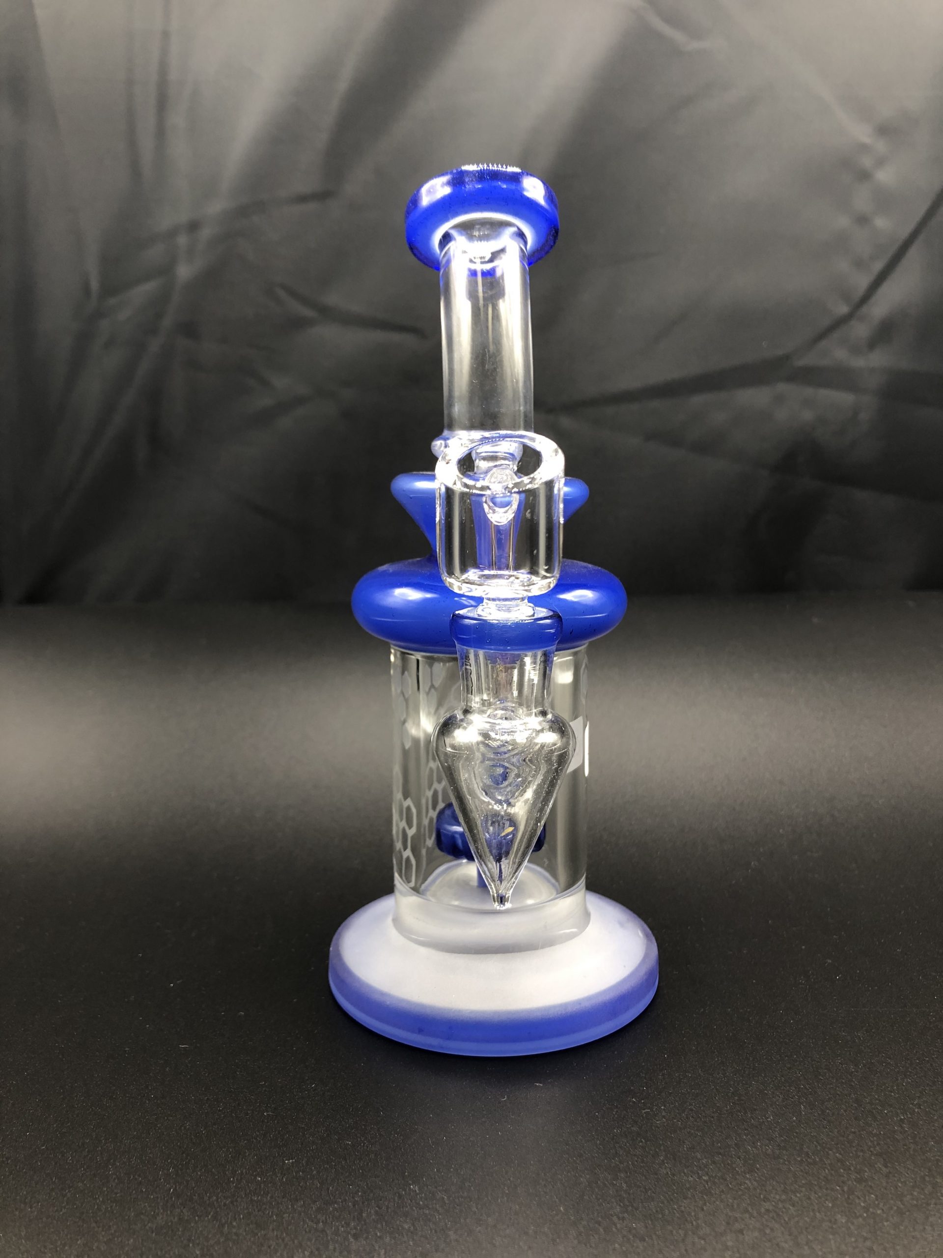 PRESCRIBED GLASS: 7" DARK BLUE SHOWER HEAD RIG - Image 2