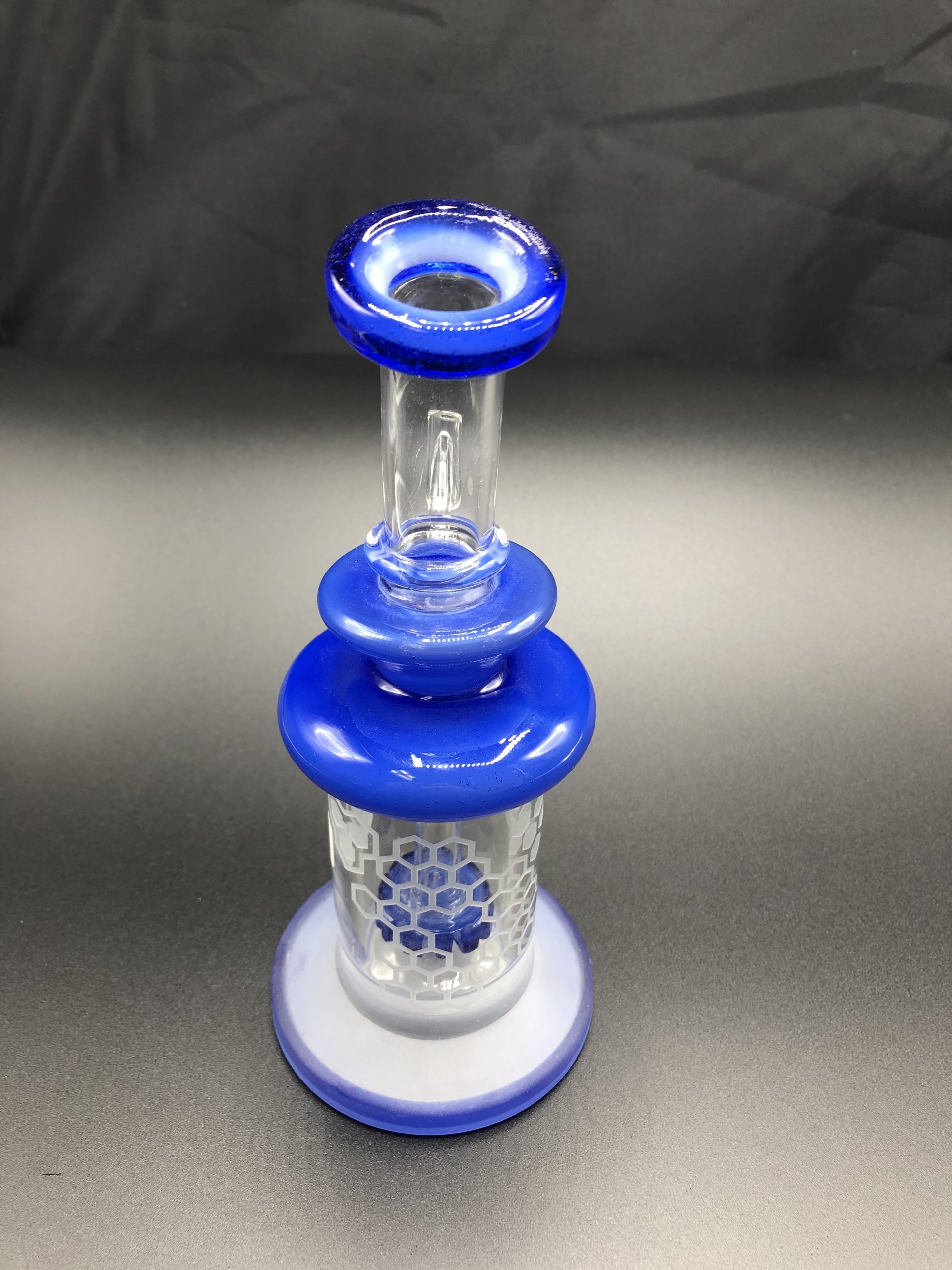 PRESCRIBED GLASS: 7" DARK BLUE SHOWER HEAD RIG - Image 3