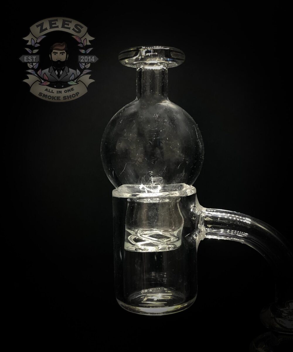 DAWNK GLASS: CLEAR SPINNER BUBBLE CAP FOR BANGERS