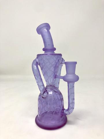 8" SANDBLASTED DUAL UPTAKE RECYCLER ASSORTED COLORS - Image 3