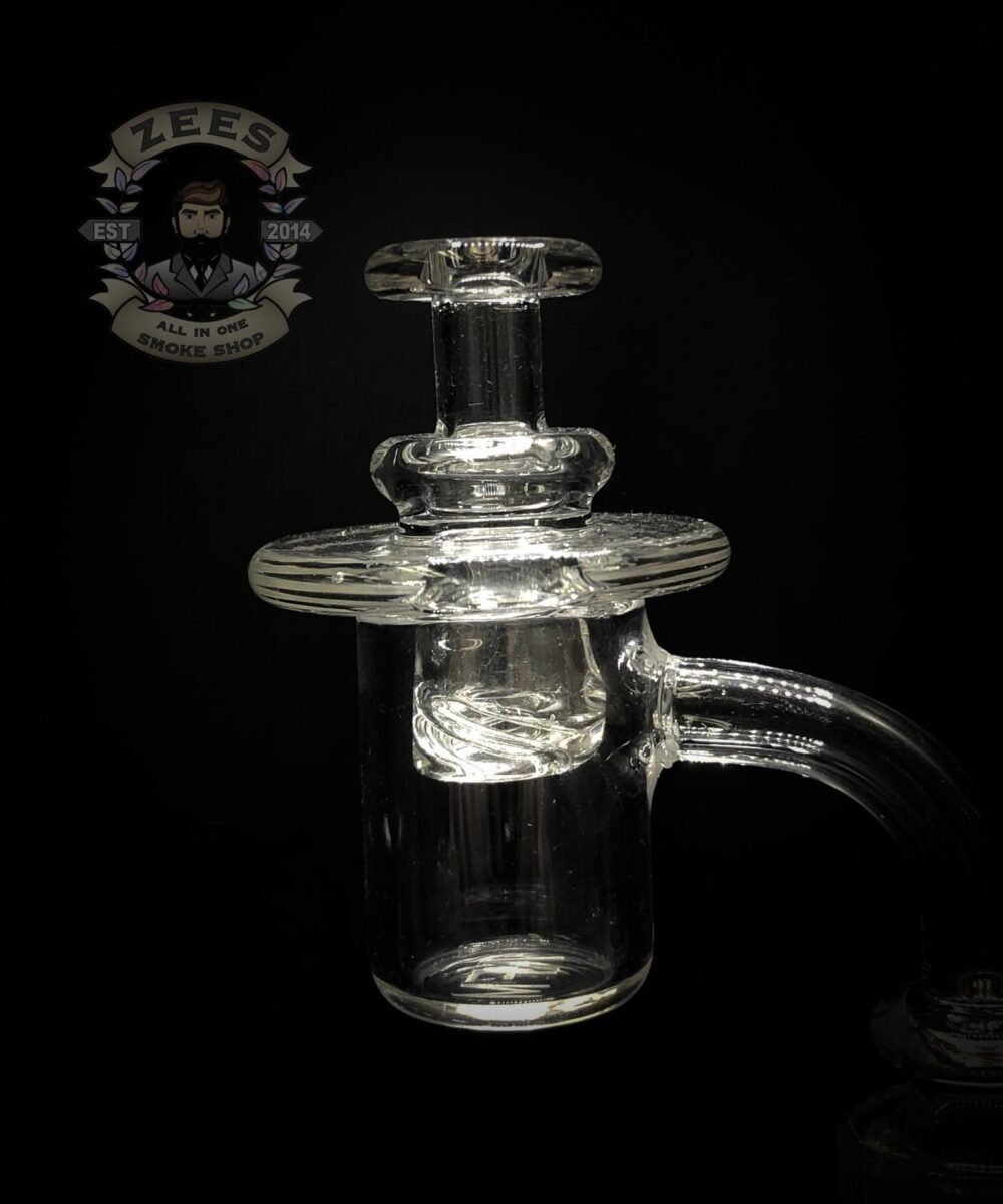 DAWNK GLASS: CLEAR SPINNER CAP FOR BANGERS
