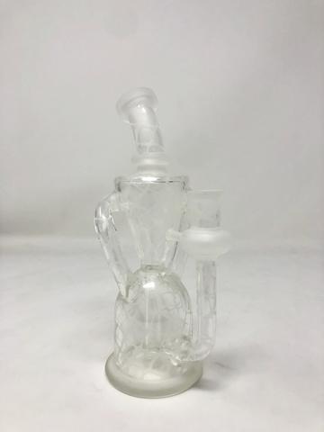 8" SANDBLASTED DUAL UPTAKE RECYCLER ASSORTED COLORS - Image 4