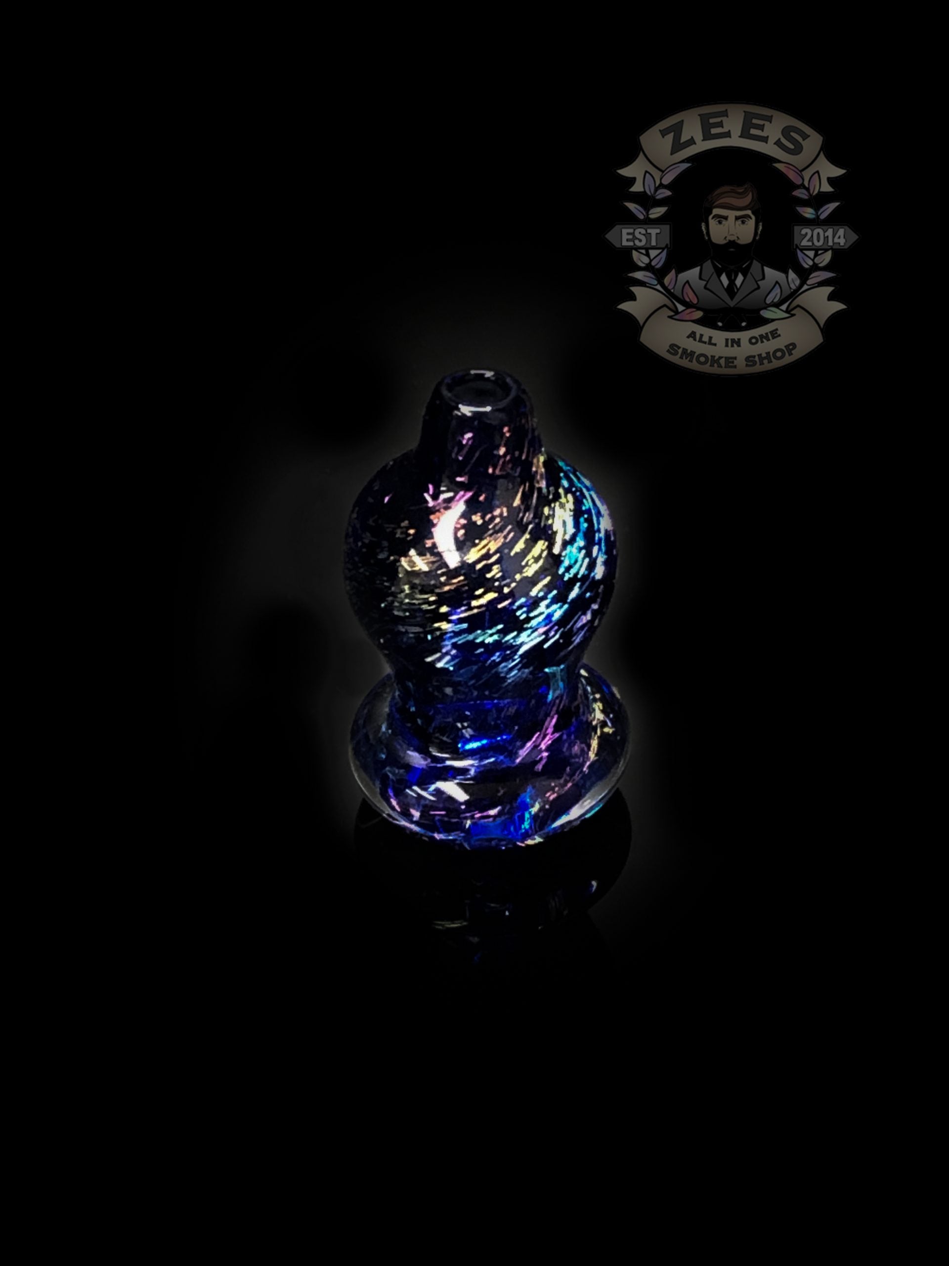 AJ GLASS TO MOUTH: BLUE WARP CARB CAP FOR PUFFCO PEAK