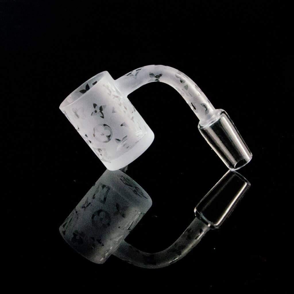 LV BANGER 14MM MALE 90 DEGREE FLAT TOP BANGER FROSTED