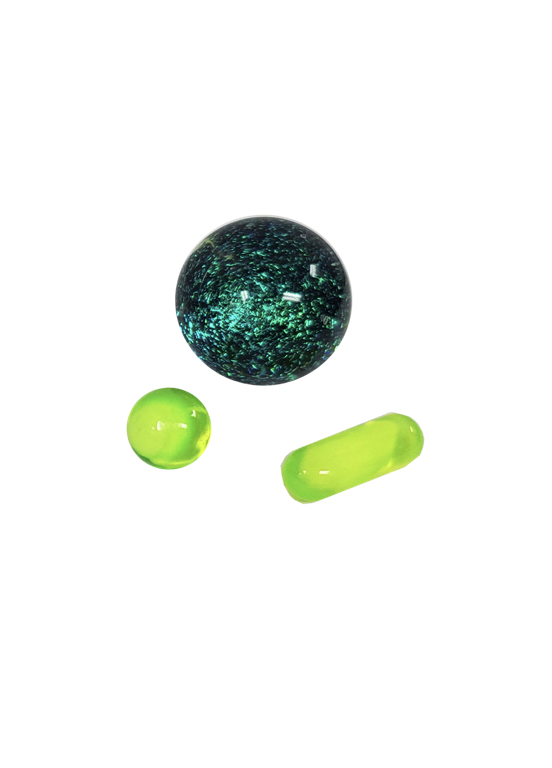 Alternative view of DABBIN DOTS: GALAXY TERP SLURPER SET 3PC
