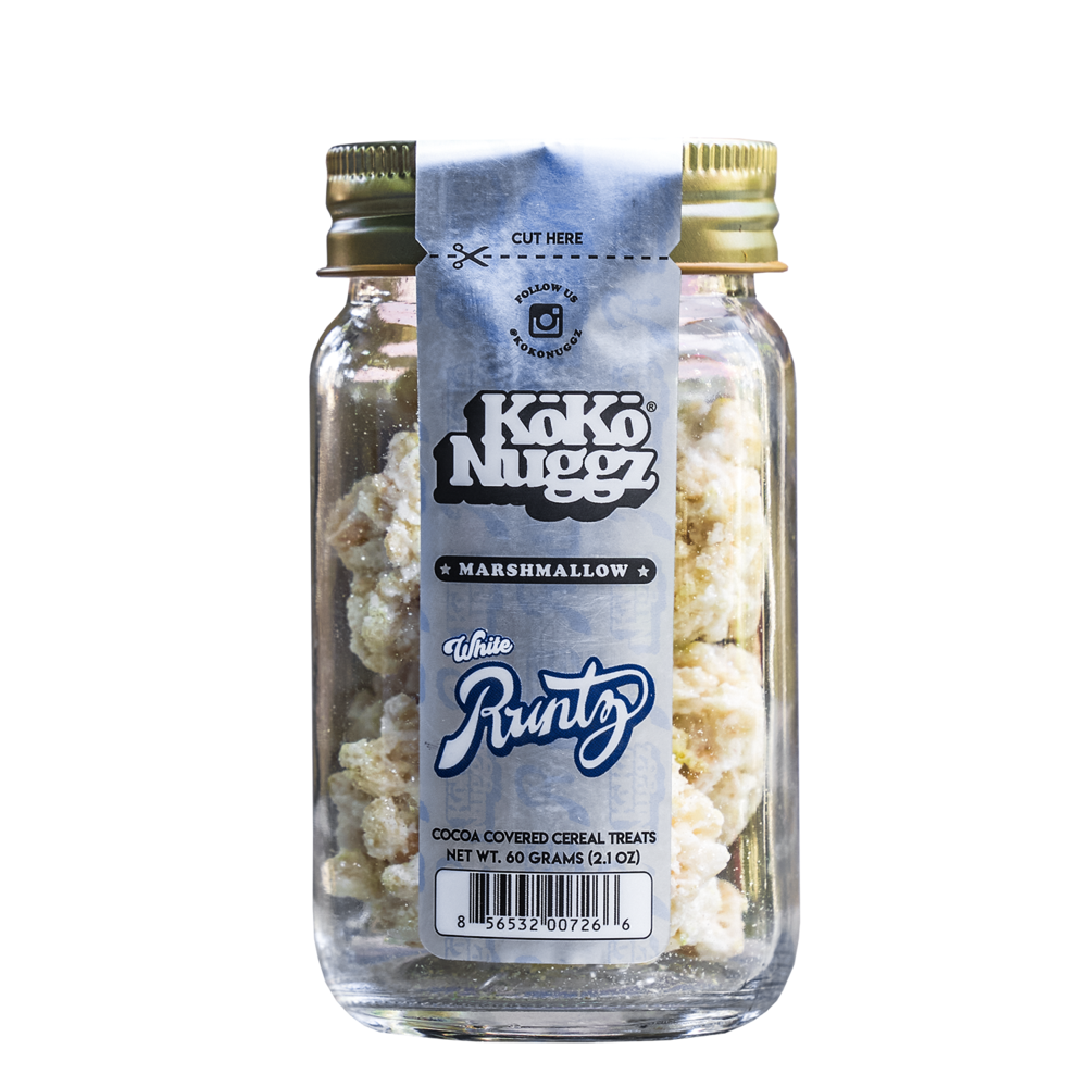 KOKO NUGGZ: MARSHMALLOW WHITE RUNTZ GLASS JAR