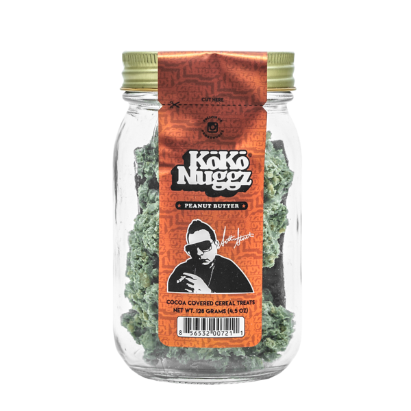 KOKO NUGGZ: PEANUT BUTTER GLASS JAR - ALL IN ONE SMOKE SHOP