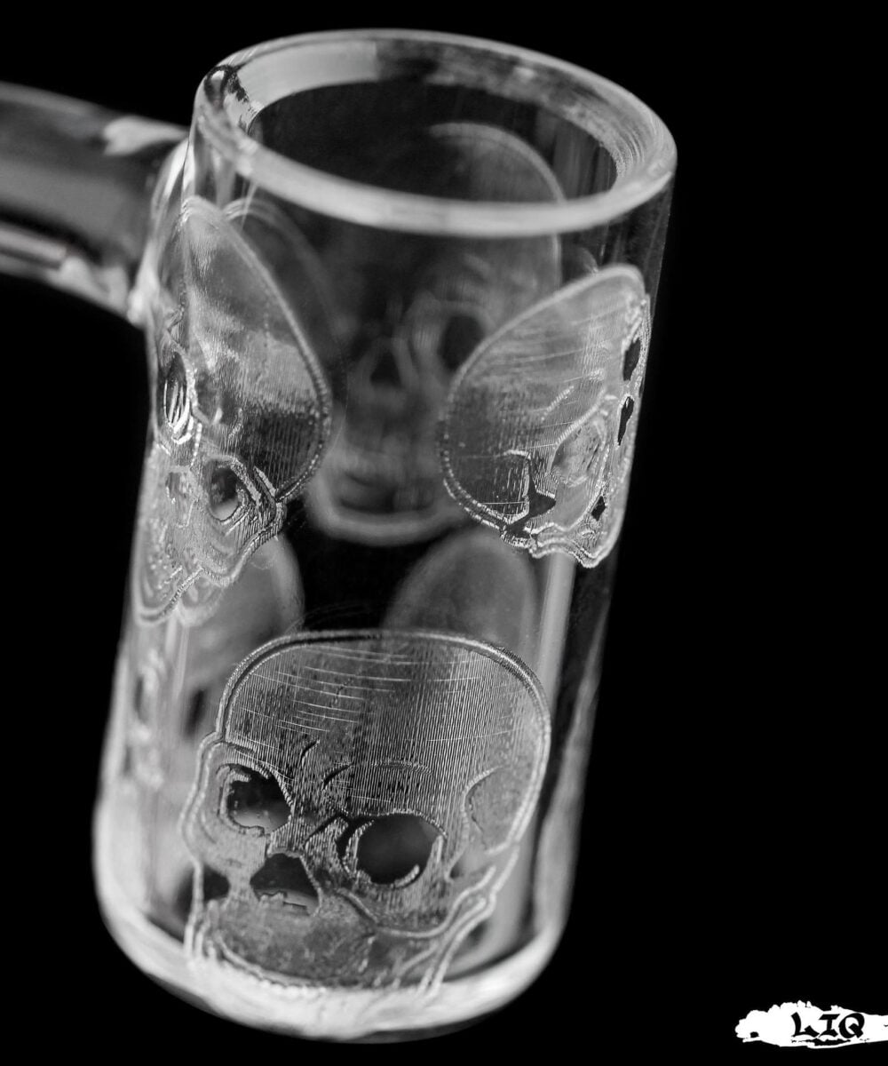 LONG ISLAND QUARTZ: SKULL ETCHED BANGER ASSORTED SIZES