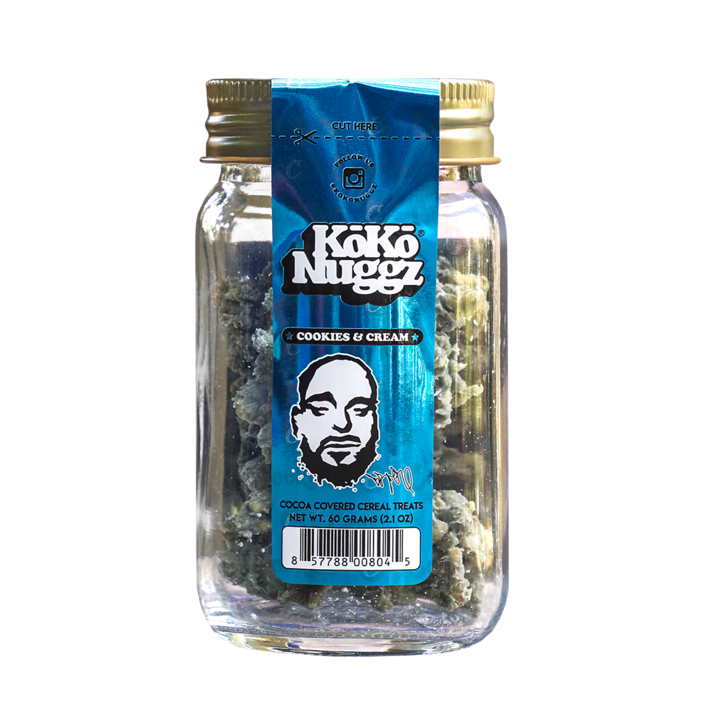 KOKO NUGGZ: COOKIES AND CREAM GLASS JAR