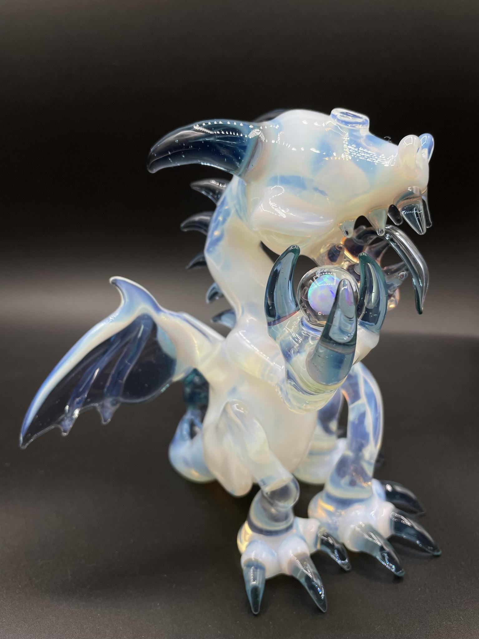 ALS BORO CREATIONS: SECRET WHITE X BLUE STARDUST X LUCY UV DRAGON W/ ENCASED OPALS - Image 3