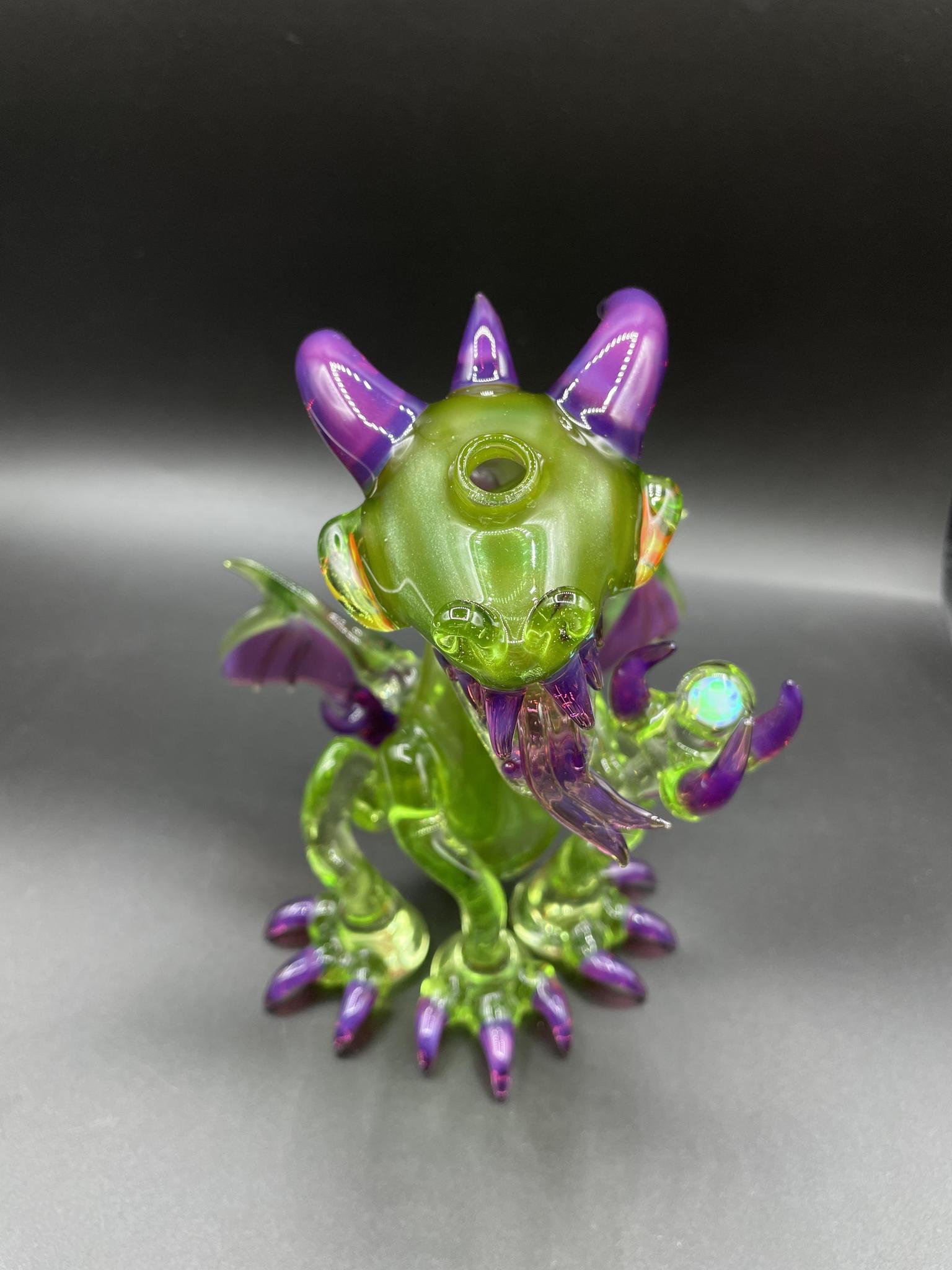 ALS BORO CREATIONS: GREEN MOSS X ROYAL JELLY DRAGON W/ ENCASED OPALS - Image 6