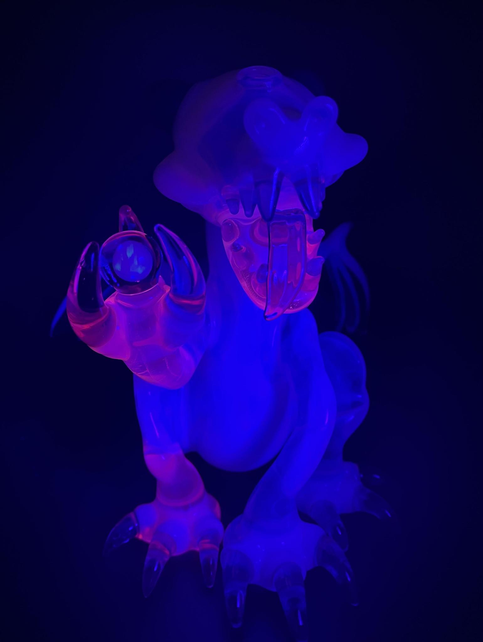 ALS BORO CREATIONS: SECRET WHITE X BLUE STARDUST X LUCY UV DRAGON W/ ENCASED OPALS - Image 2