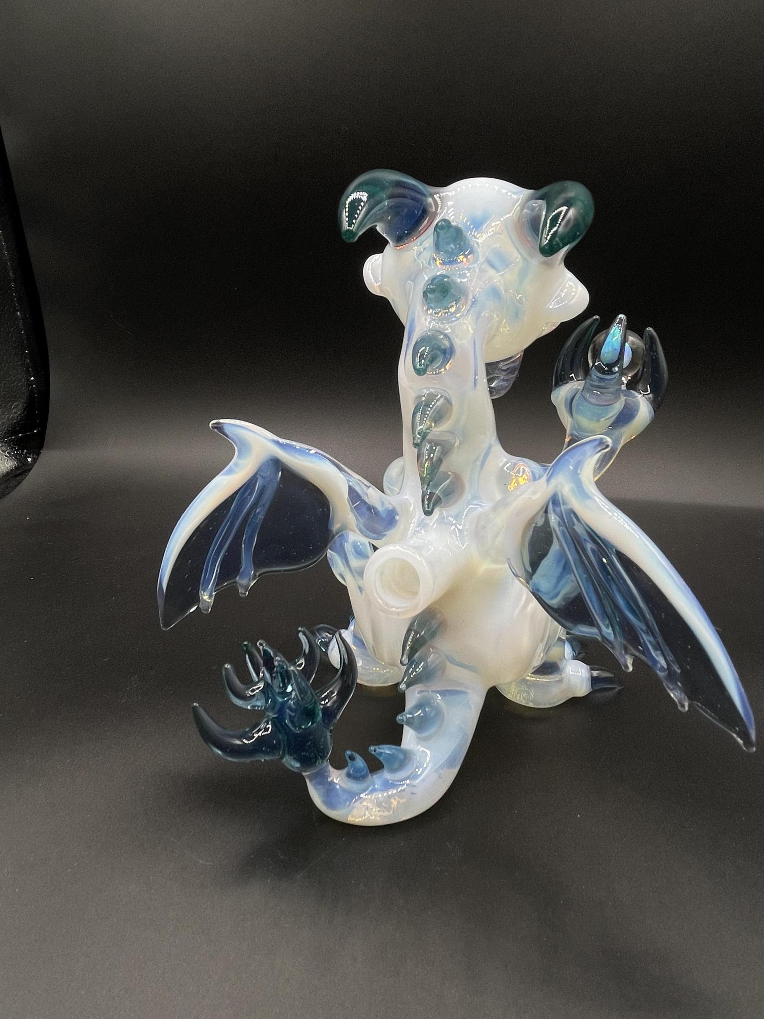 ALS BORO CREATIONS: SECRET WHITE X BLUE STARDUST X LUCY UV DRAGON W/ ENCASED OPALS - Image 6