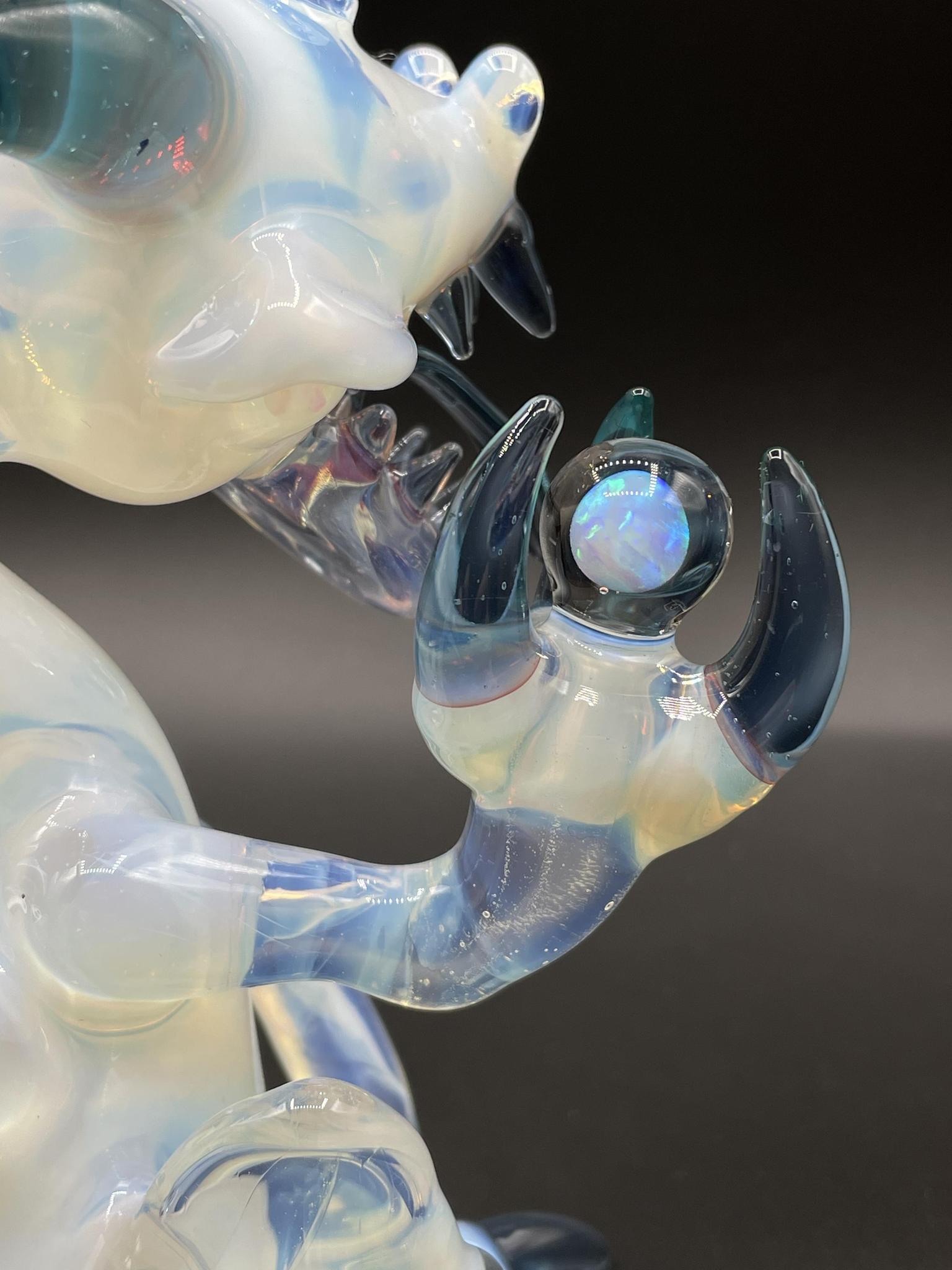 ALS BORO CREATIONS: SECRET WHITE X BLUE STARDUST X LUCY UV DRAGON W/ ENCASED OPALS - Image 5