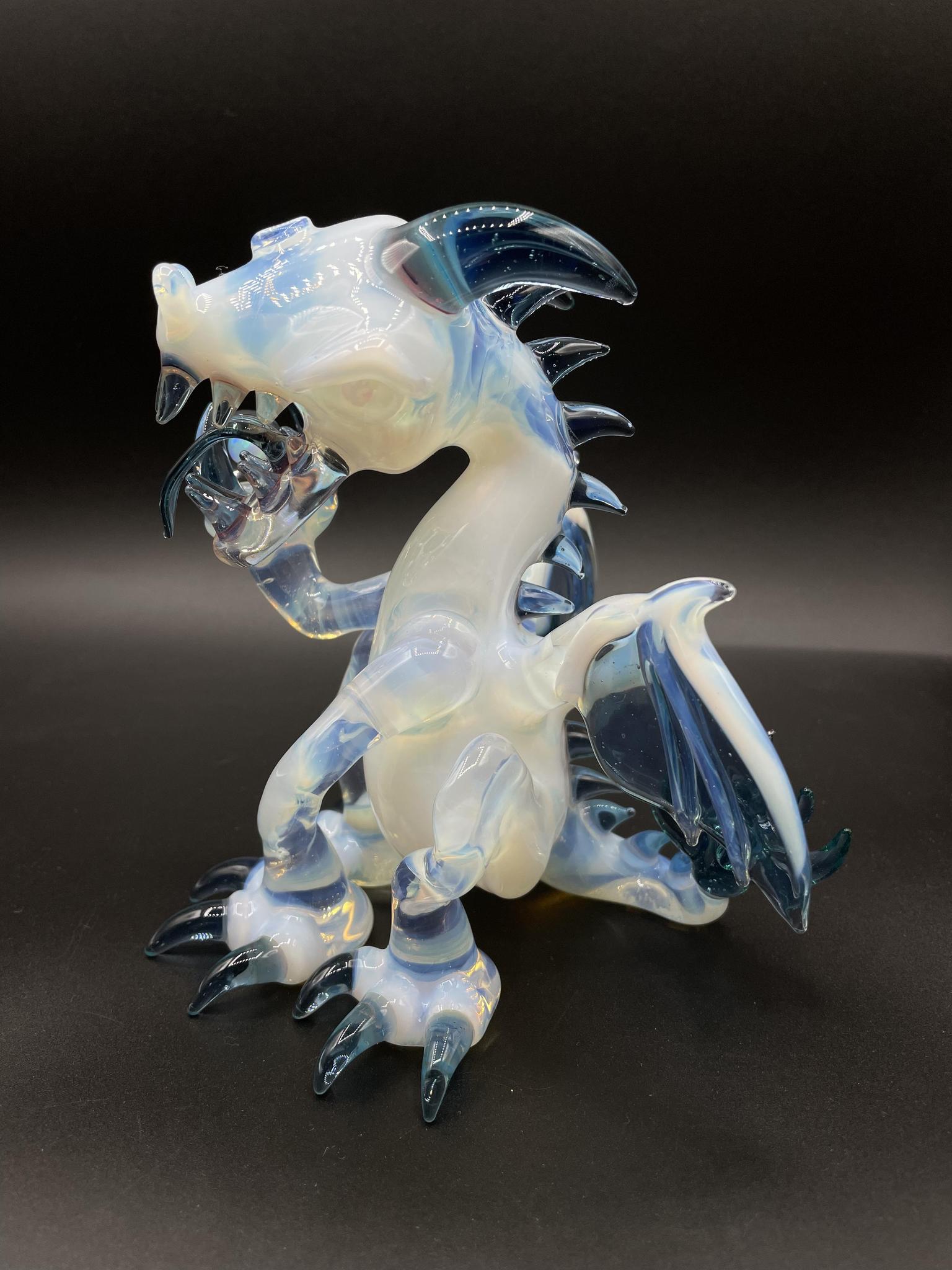 ALS BORO CREATIONS: SECRET WHITE X BLUE STARDUST X LUCY UV DRAGON W/ ENCASED OPALS - Image 4