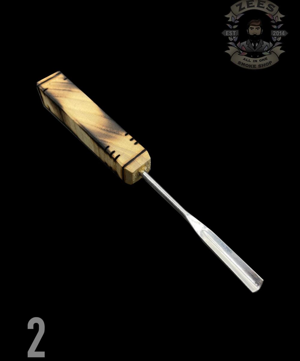 Alternative view of THE GLASS SAVAGE: WOODEN SPOONSCOOP DABBERS