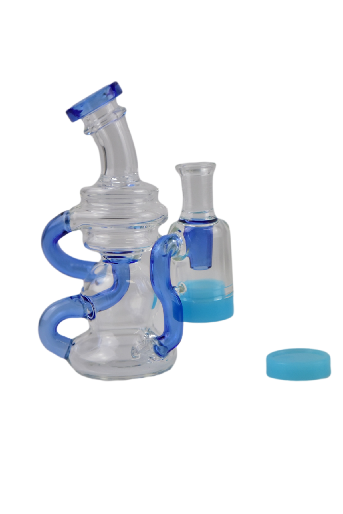 5.5" MINI RECYCLER W/ RECLAIM CATCHER ASSORTED COLORS - Image 2