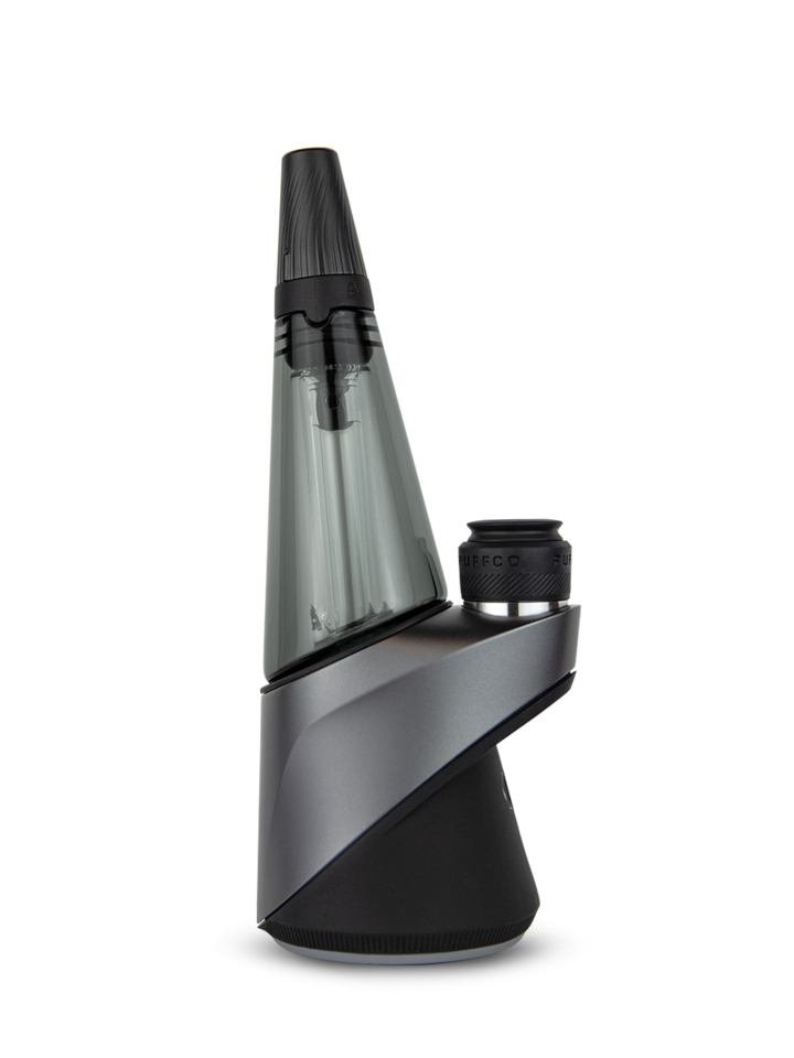 PUFFCO: THE PUFFCO COLORED TRAVEL GLASS PUFFCO PEAK ATTACHMENT - SHADOW BLACK