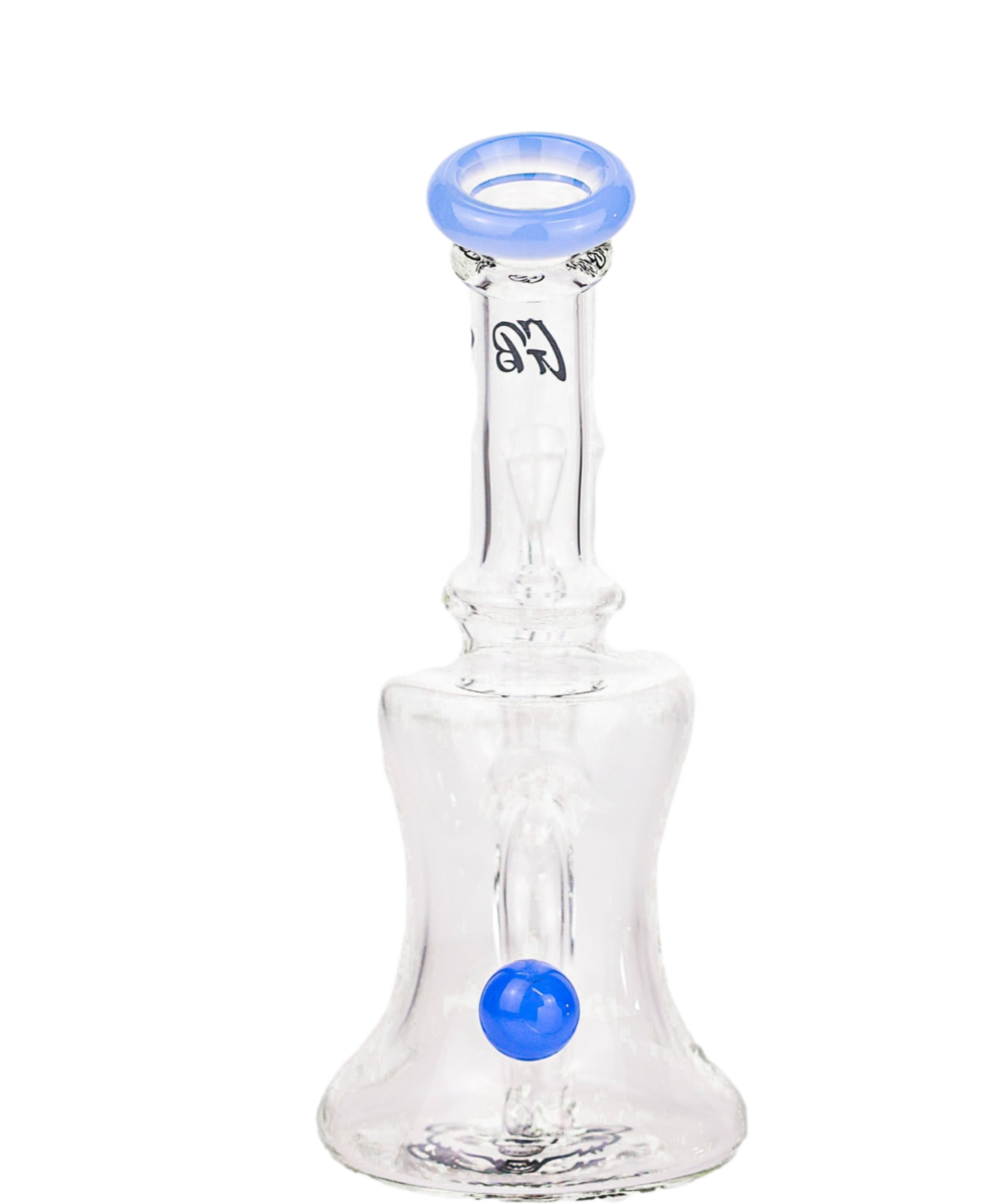 Alternative view of GREEN BEAR: 6.5" COLOR ACCENTED MARBLE CAN