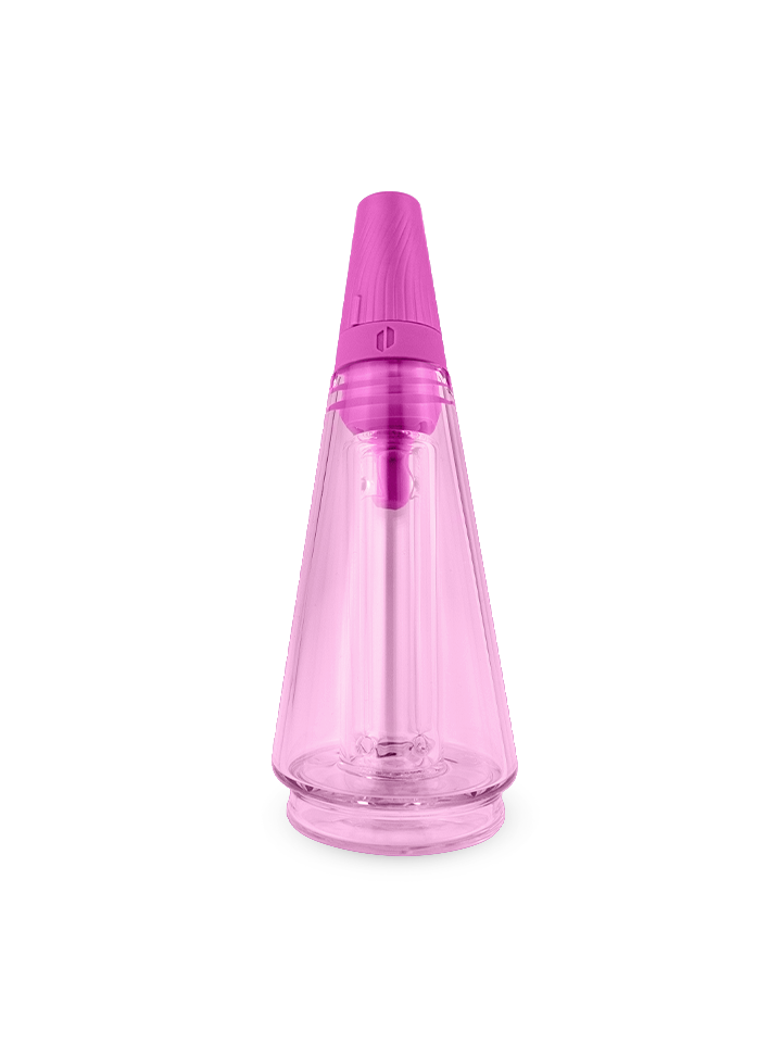 PUFFCO: RIBBON PINK TRAVEL GLASS PUFFCO PEAK ATTACHMENT