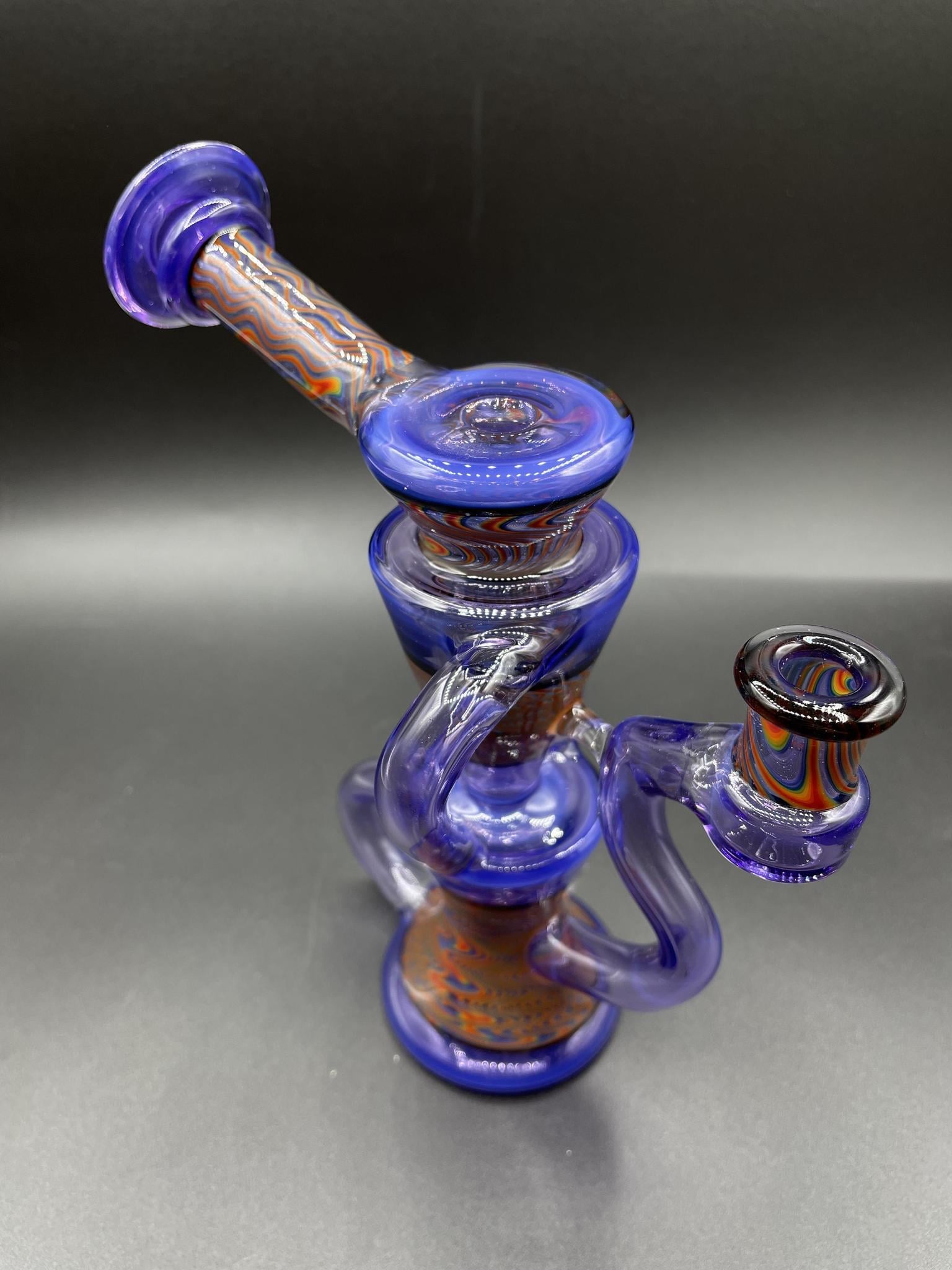 BIRDSHOT GLASSWORKS 2:1 STARGAZER WIG WAG DUAL UPTAKE RECYCLER