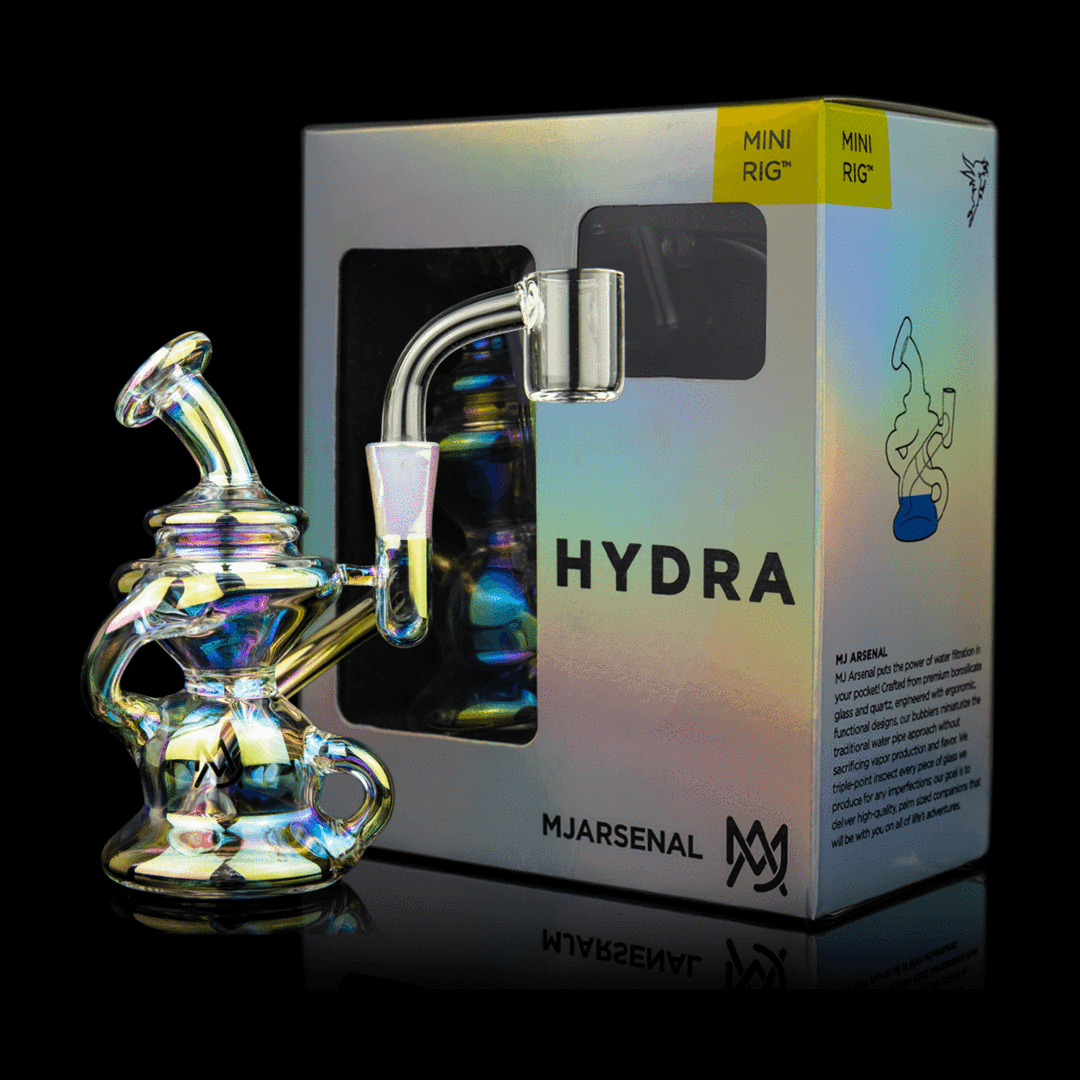 クリスタル・ジャベリン　極美品 MJ ARSENAL: HYDRA MINI RIG IRIEDESCENT LIMITED EDITION | Zee Vapor