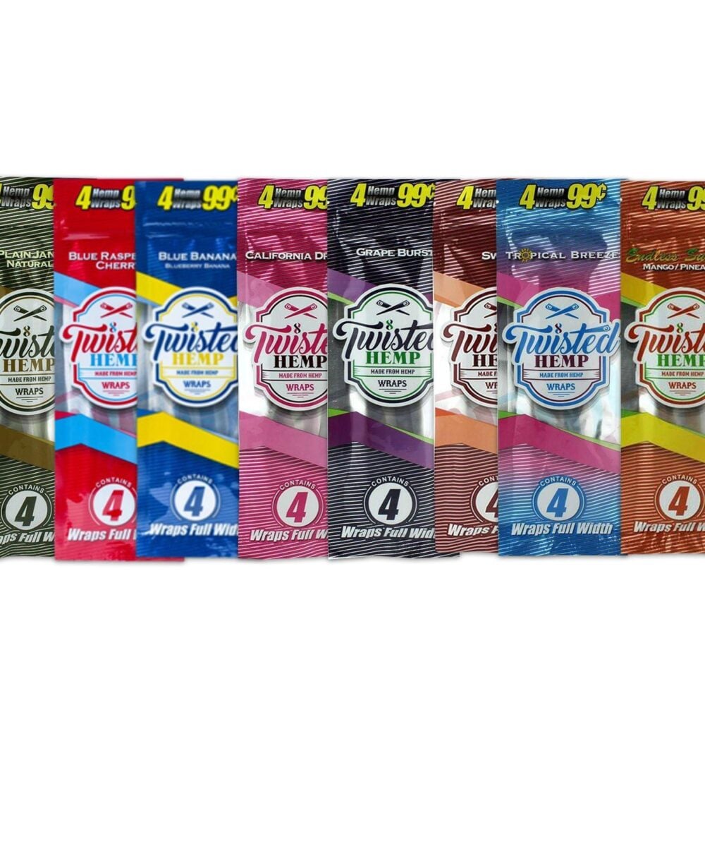 TWISTED HEMP: FLAVORED HEMP WRAPS 4PK