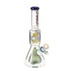 CHEECH GLASS: 12" DUAL PERC BLIME DESIGN WITH FLOATING PYRAMID