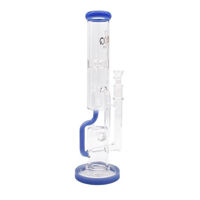 SMOQ GLASS: 14" STRAIGHT TUBE RECYCLER