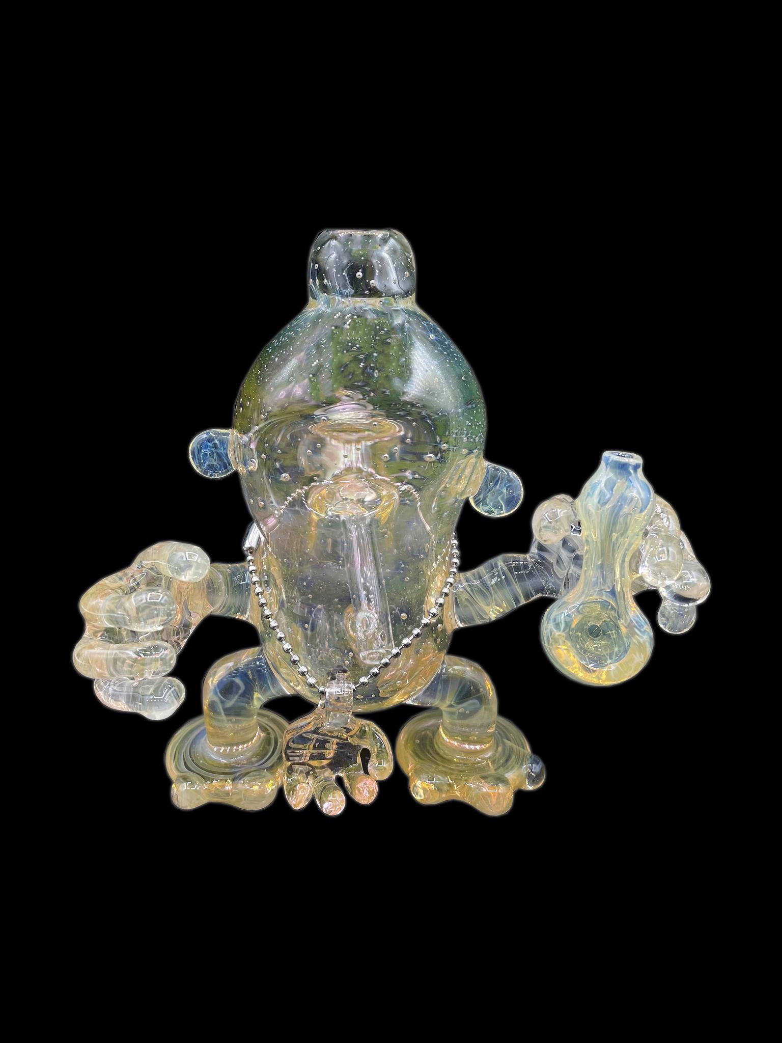 SANDBERG GLASS: FUMED MUNNY STATUE RIG