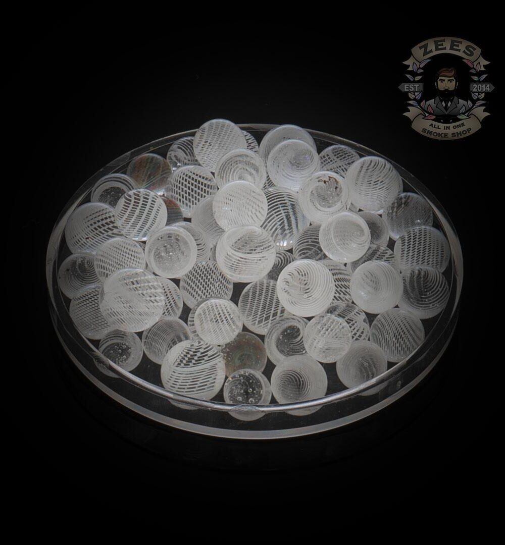 WILLY WOLLY GLASS: 6MM SPIRAL TERP PEARL