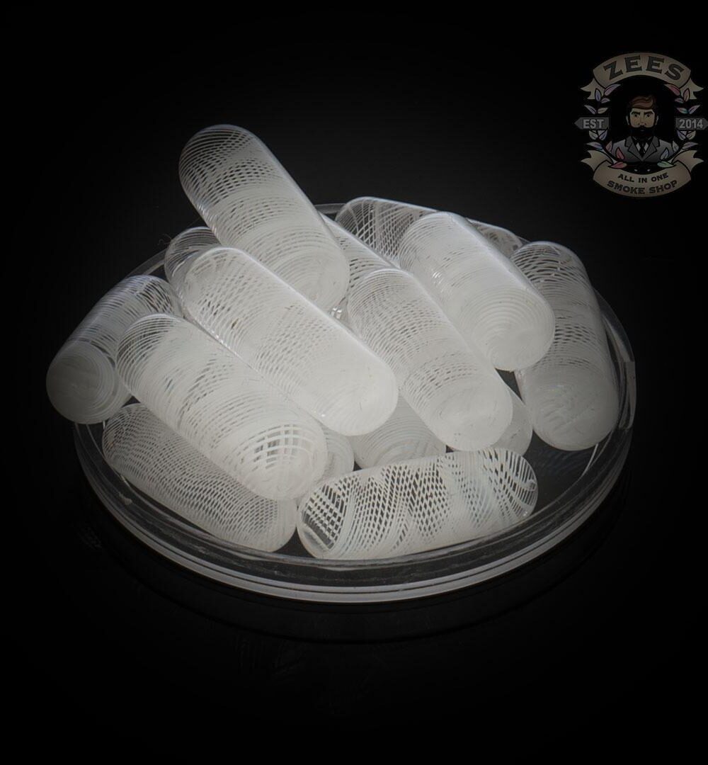 WILLY WOLLY GLASS: 5 X 18MM SPIRAL TERP PEARL PILL