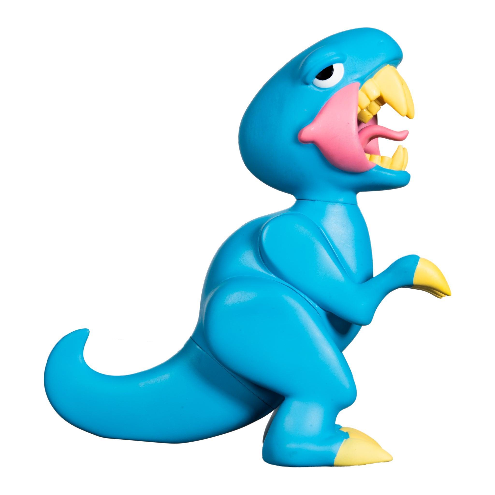 ELBO GLASS: 12" BLUE OPEN MOUTH VINYL RAPTOR - Image 2