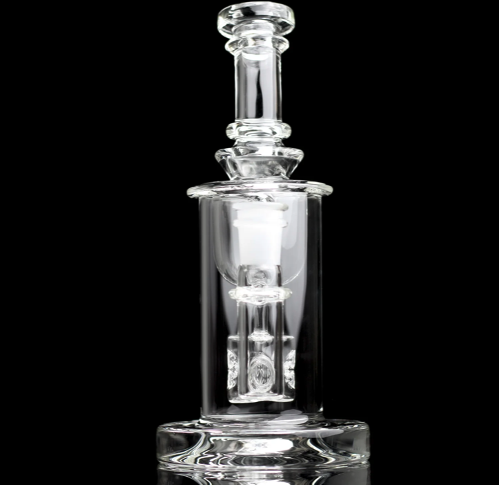 Alternative view of GREEK GLASS: 7" CLEAR TORUS INCYCLER