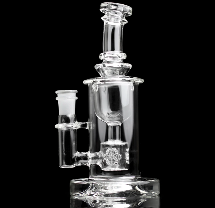 GREEK GLASS: 7" CLEAR TORUS INCYCLER