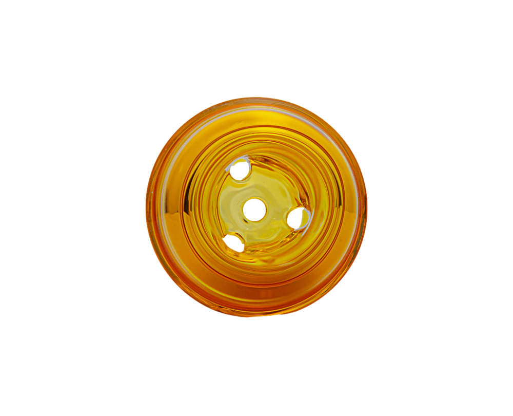 Alternative view of STR8 GLASS: 10MM 4 HOLE FLOWER SLIDE