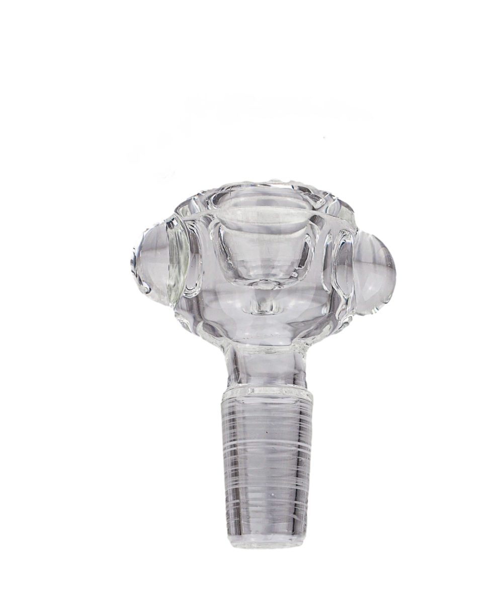 14MM CLEAR POLISHED FLOWER SLIDE