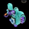 MONGREL GLASS: 6" TEAL AND PURPLE CRUSHED OPAL ET RIG - Image 4