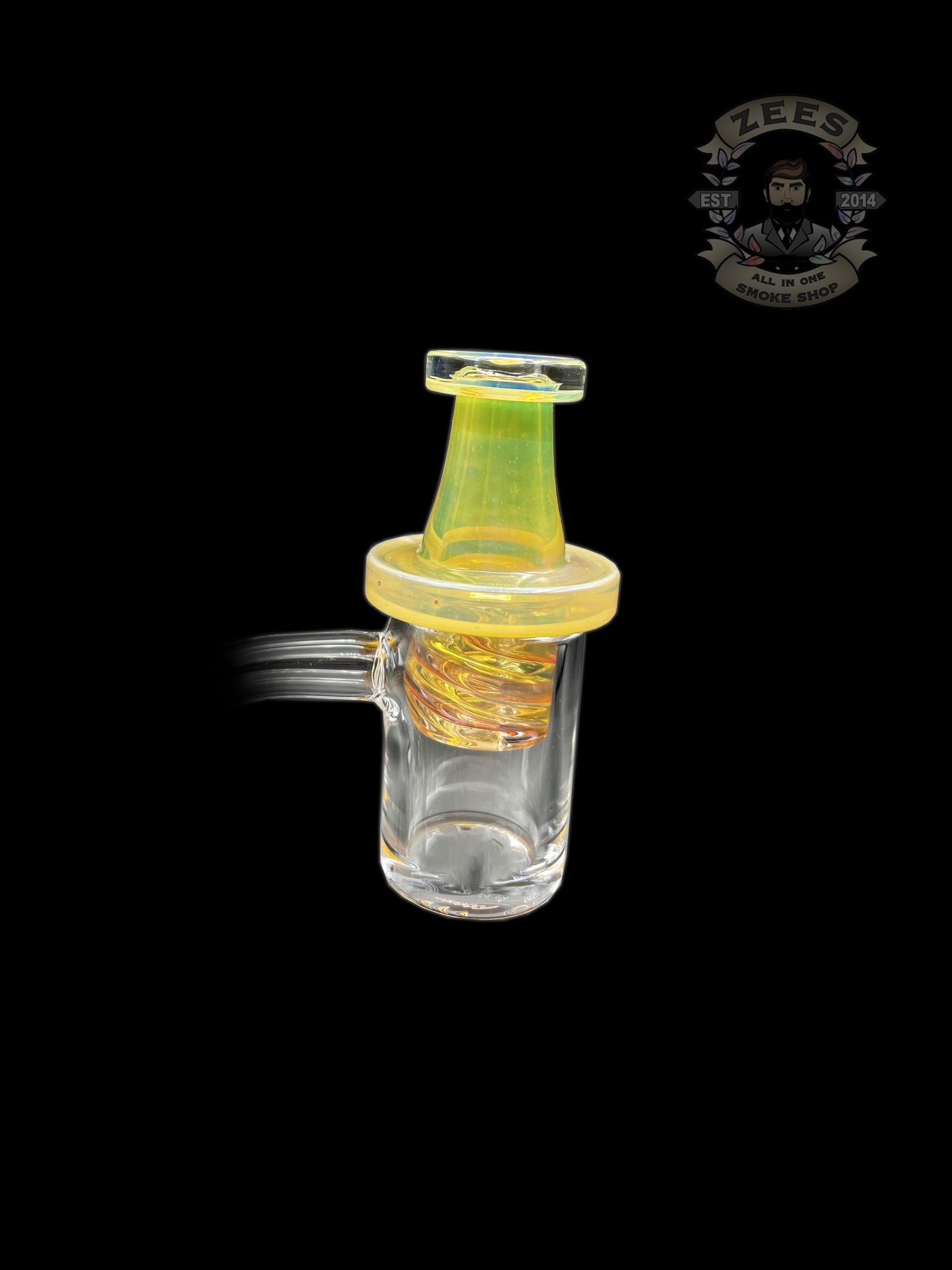 BRONX GLASS: FUMED 25MM SPINNER CARB CAP FOR BANGERS - Image 4