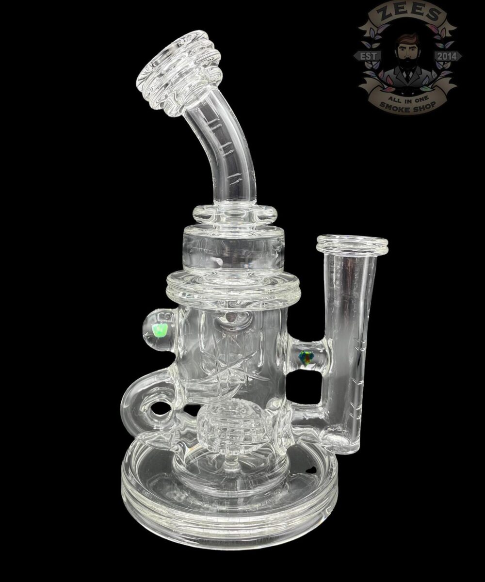 BRONX GLASS: CLEAR DOUBLE ENCASED OPAL INCYCLER
