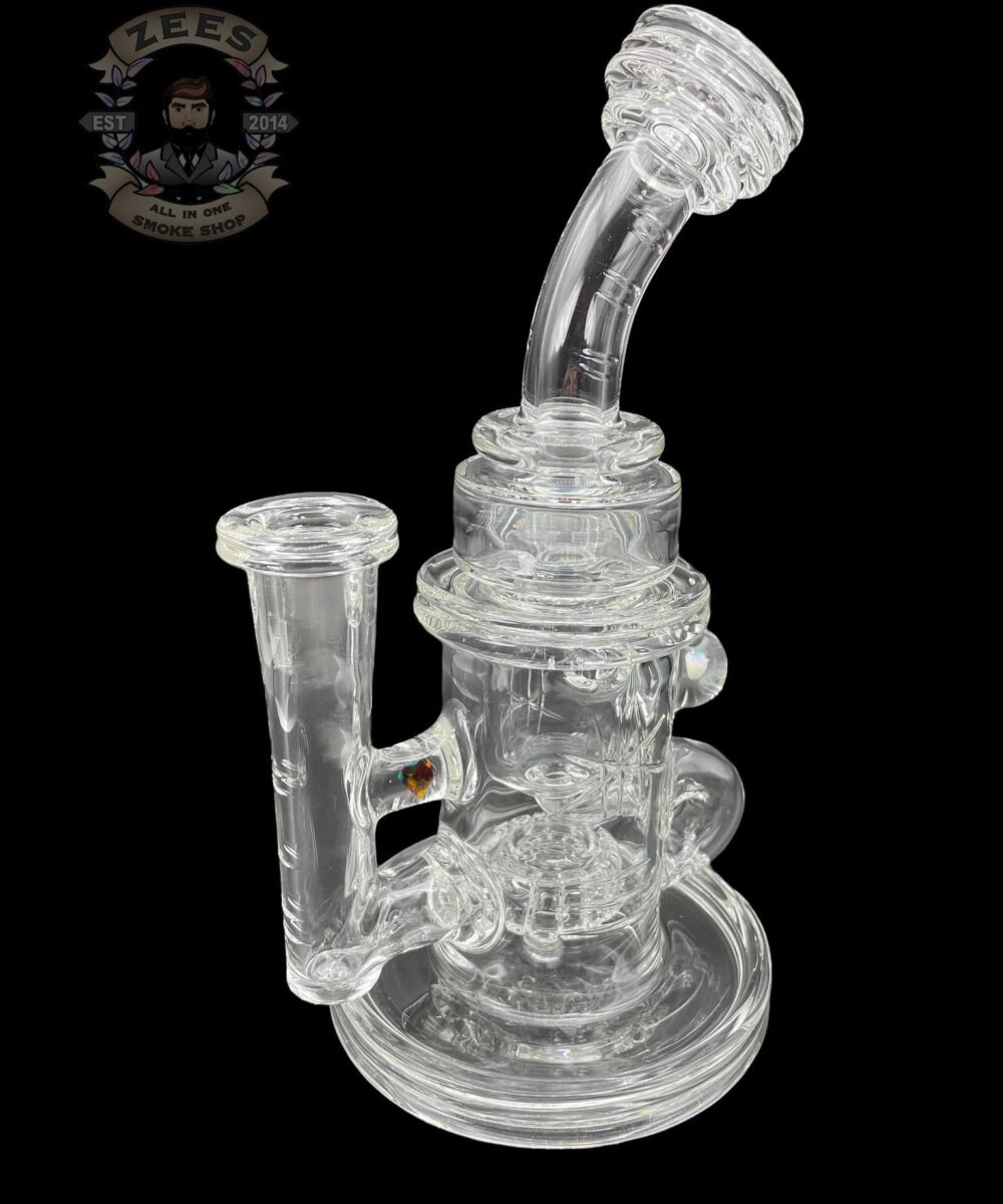 Alternative view of BRONX GLASS: CLEAR DOUBLE ENCASED OPAL INCYCLER