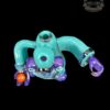 MONGREL GLASS: 6" TEAL AND PURPLE CRUSHED OPAL ET RIG - Image 5